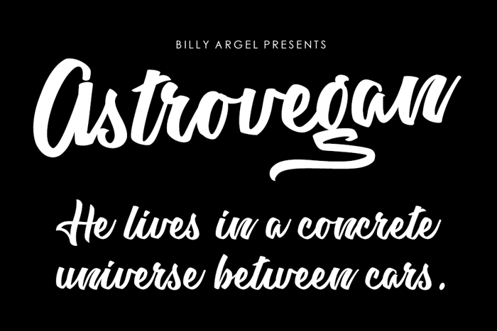 Astrovegan Font poster