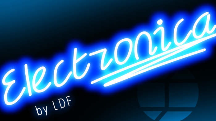 Electronica Font poster