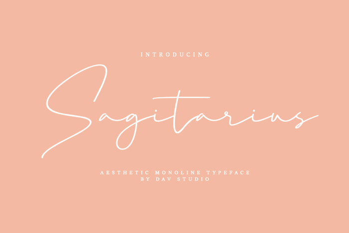 Sagitarius Font poster