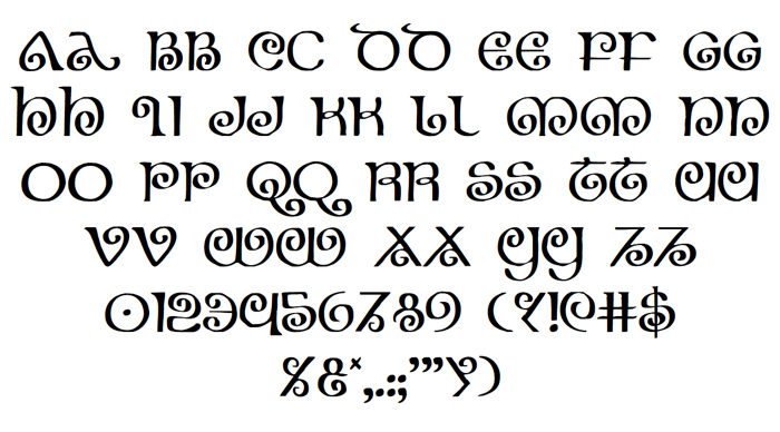 The Shire Font poster