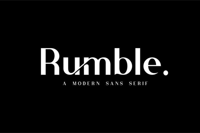 Rubmble Font poster
