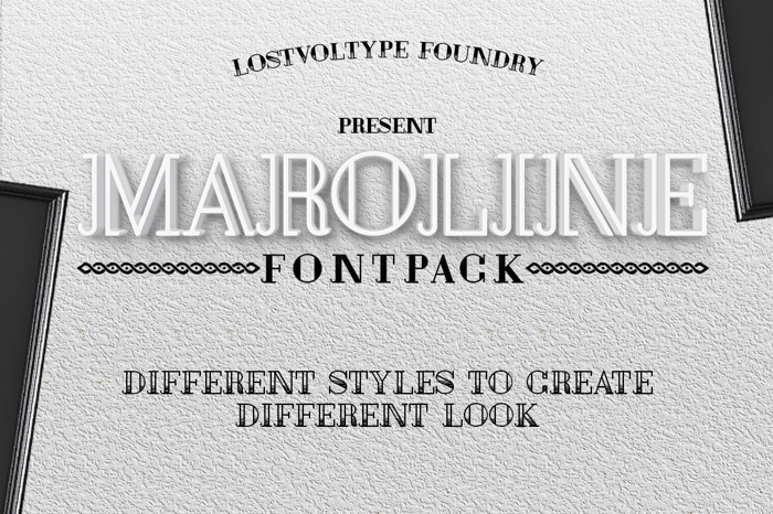Maroline Font poster