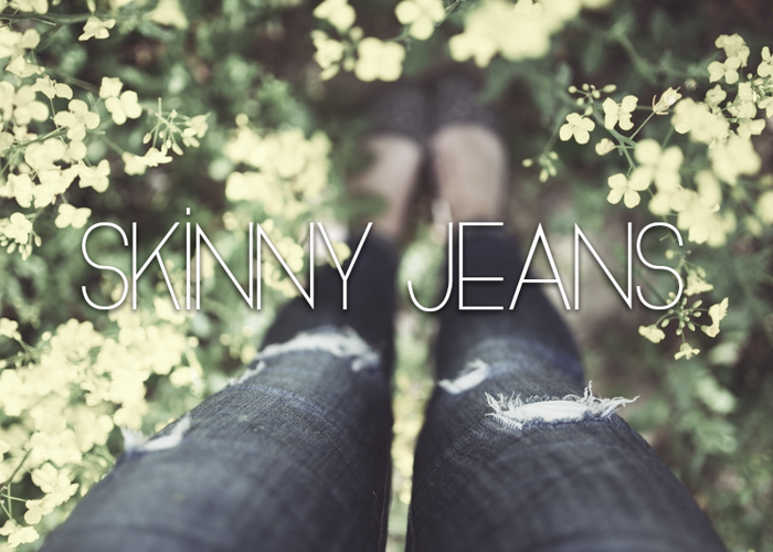 Skinny Jeans Font poster