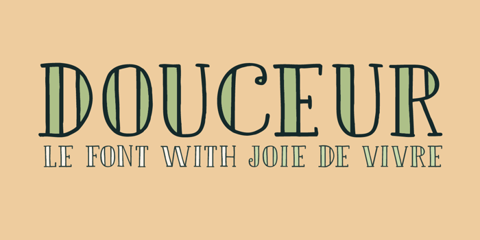 DK Douceur Font poster