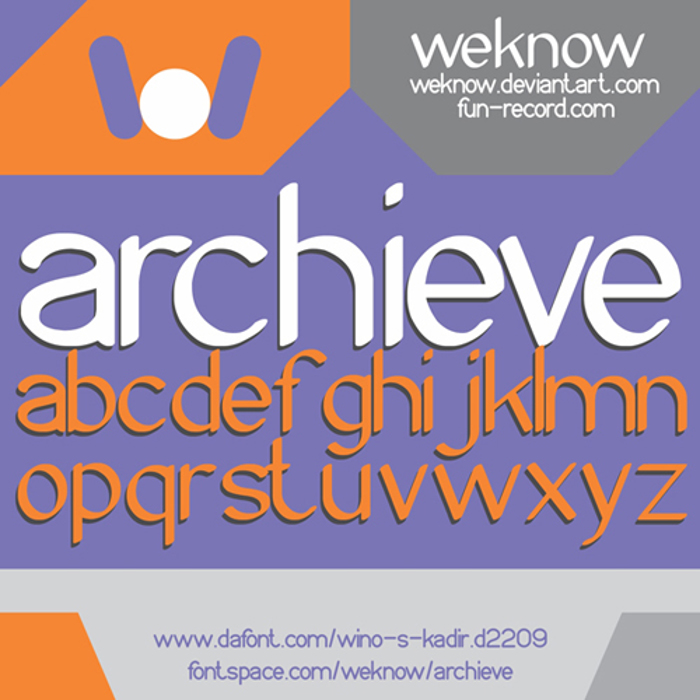 Archieve Font poster