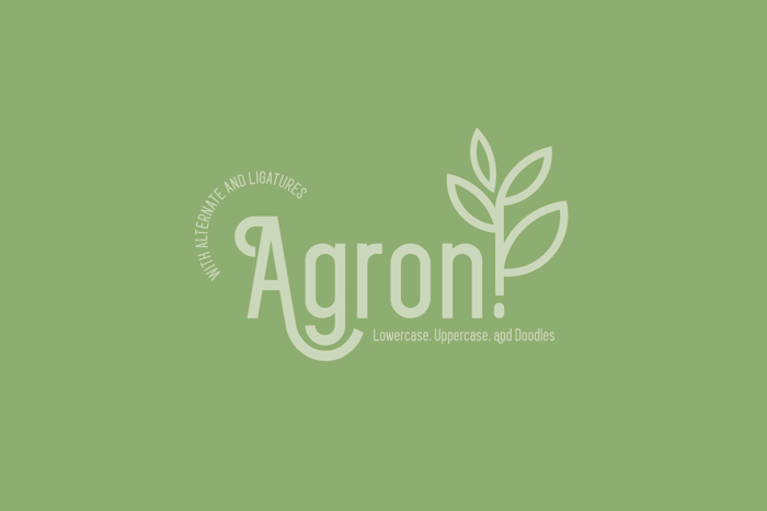 Agron Font poster