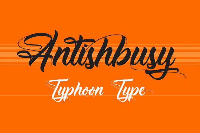 Antishbusy Font poster