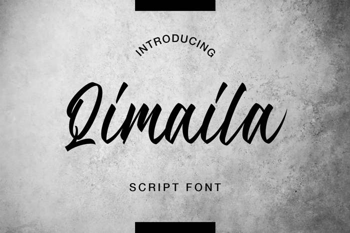 Qimaila Font poster