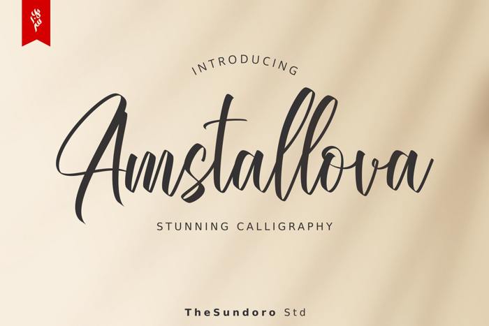 Amstallova Font poster