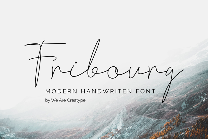Fribourg Font poster