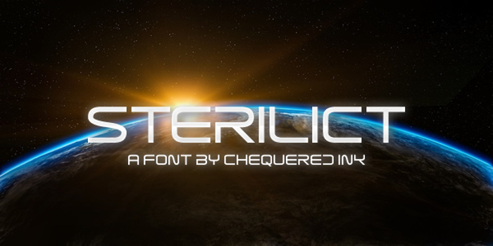 Sterilict Font poster
