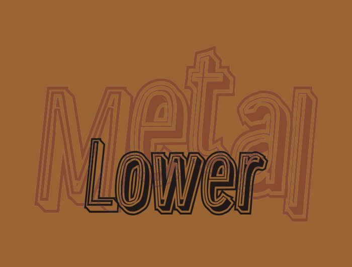 Lower Metal Font poster