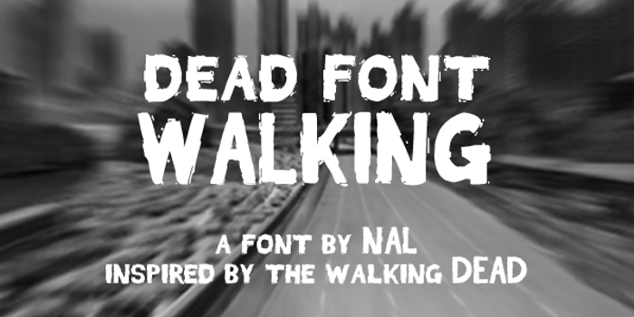 Dead Font Walking poster