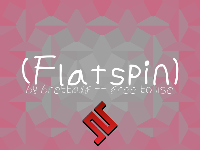 Bw Flatspin Font poster