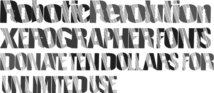 RoboticRevolution Font poster