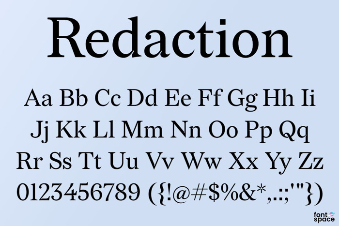Redaction Font poster