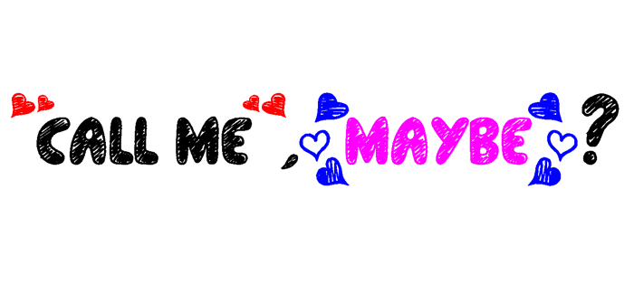 Call Me, Maybe? Font poster