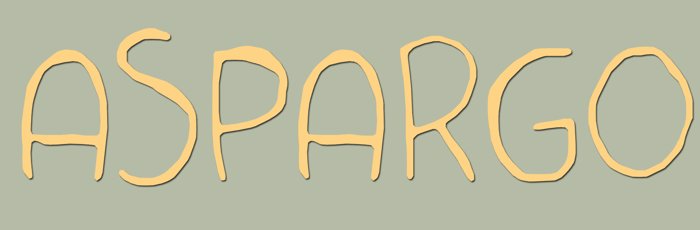 Aspargo Font poster