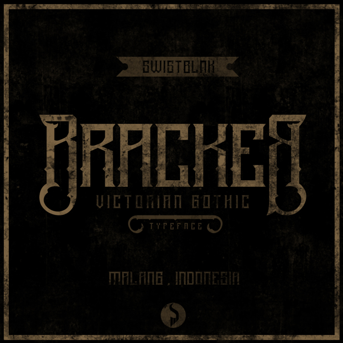 Bracker Font poster