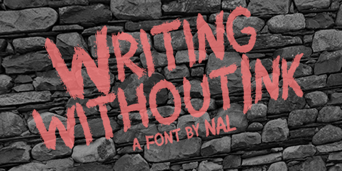 Writing Without Ink Font
