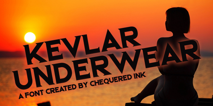 Kevlar Underwear Font poster