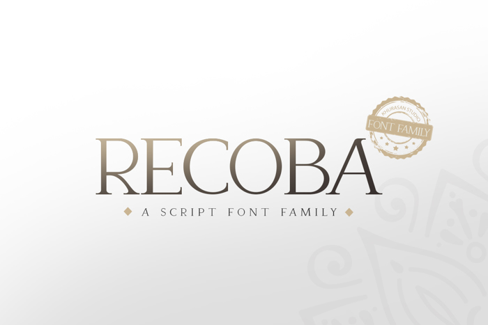 Recoba Font poster
