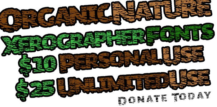 OrganicNature Font poster