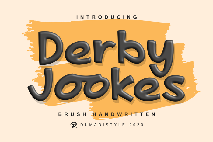 Derby Jookes Font poster