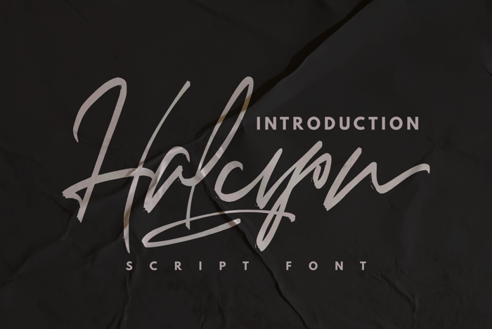 Halcyon Font poster