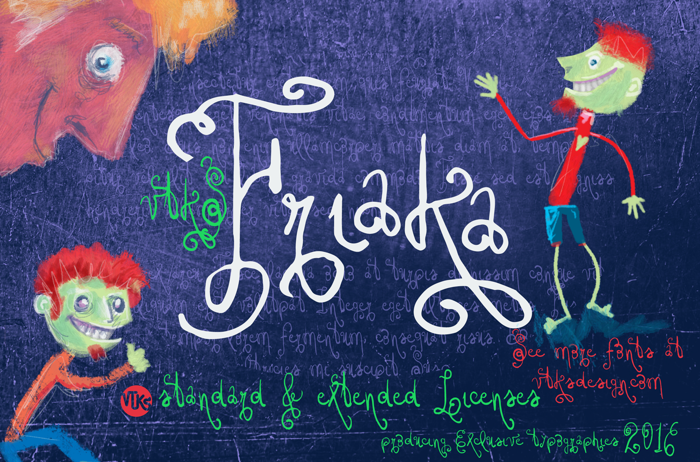 Vtks Friaka Font poster
