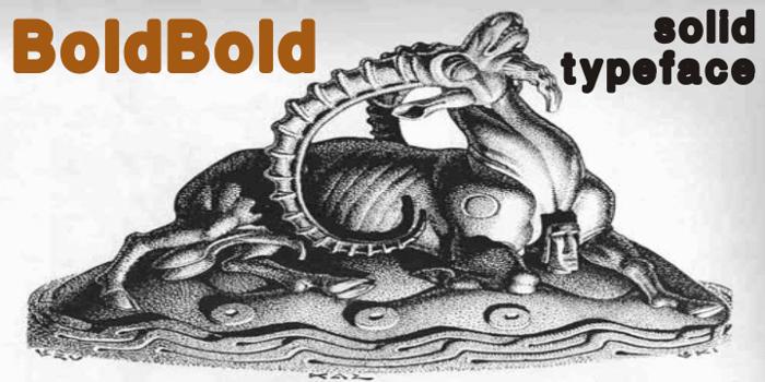 boldbold Font poster
