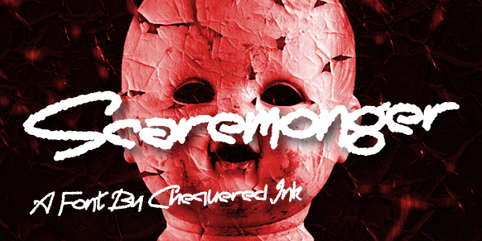 Scaremonger Font poster
