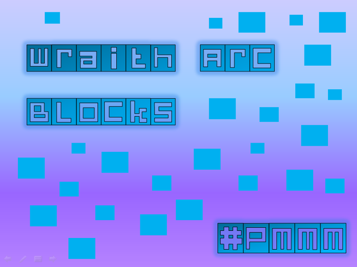Wraith Arc Blocks Font poster