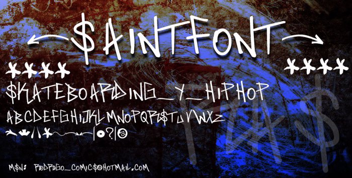 Saint Font by RASDESIGN | FontSpace