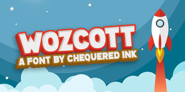 Wozcott Font poster