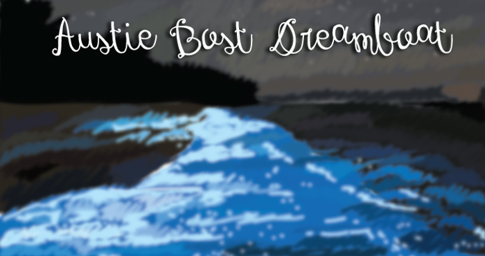 Austie Bost Dreamboat Font poster