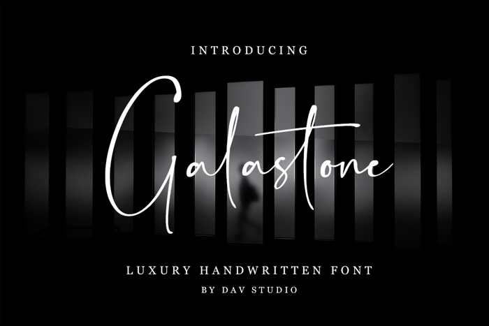 Galastone Font poster