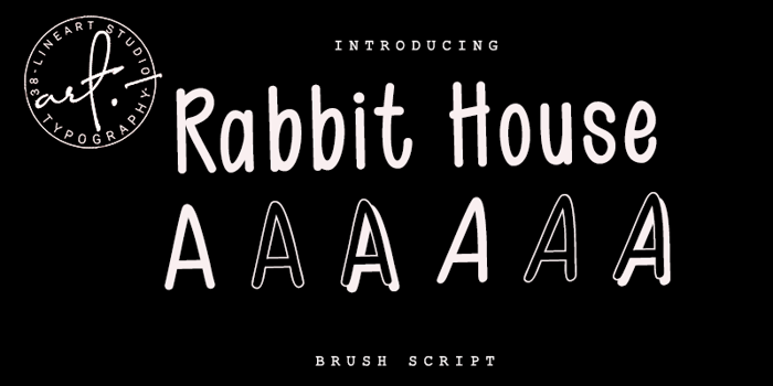 Rabit House Font poster