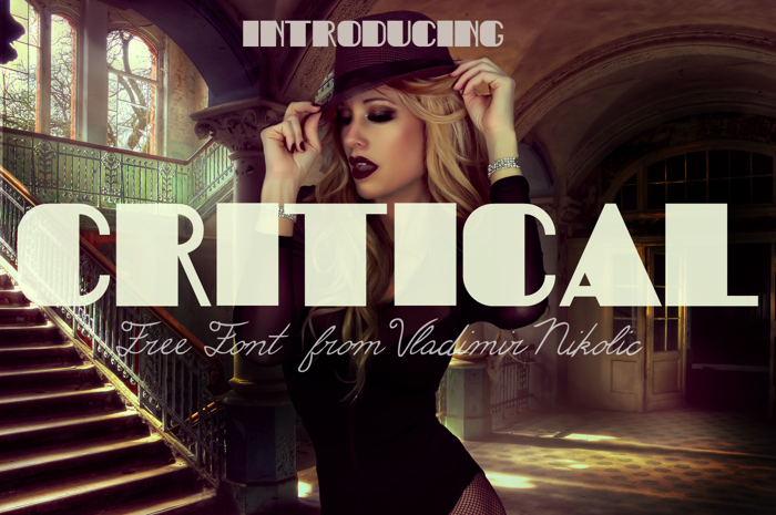 Critical Font poster