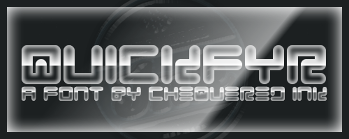 Quickfyr Font poster