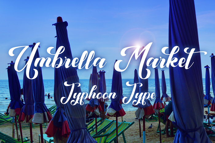 Umbrella Market Font poster