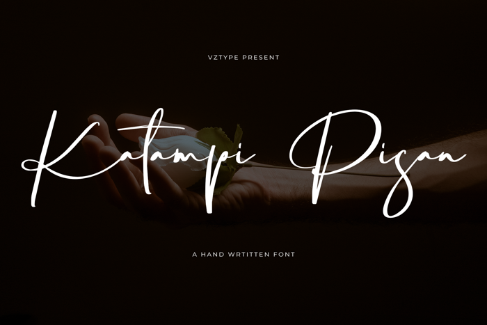 Katampi pisan Font poster