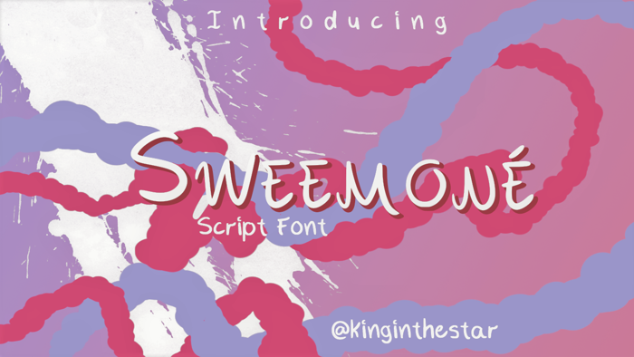 Sweemone Font poster