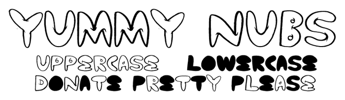 Yummy Nubs Font poster