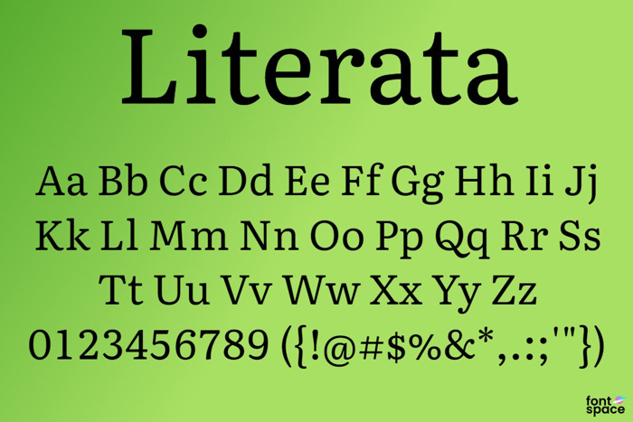 Literata Font poster