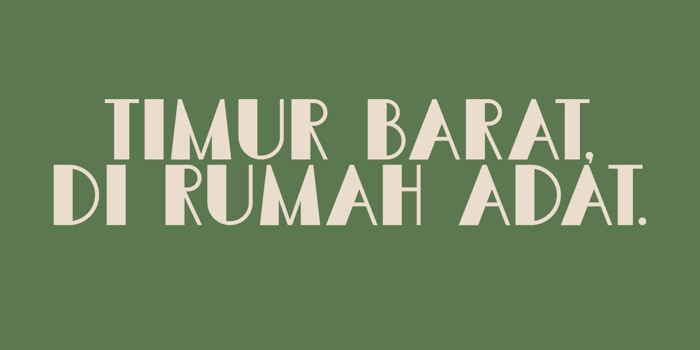 DK Semarang Kolonial Font poster
