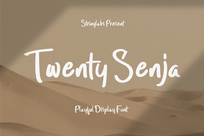 Twenty Senja Font poster