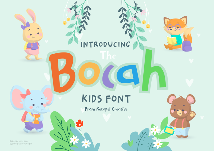 The Bocah Font poster