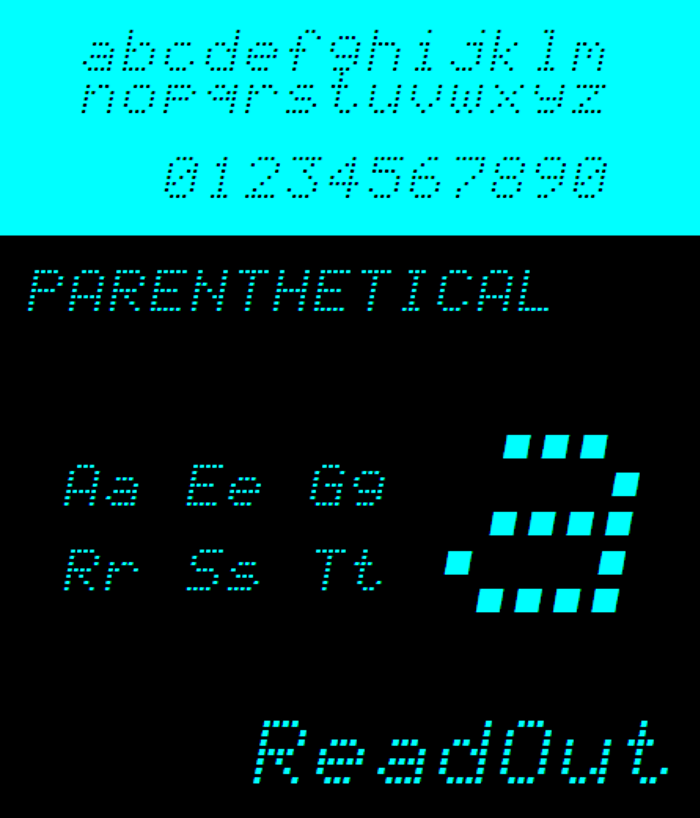NBP Readout Font