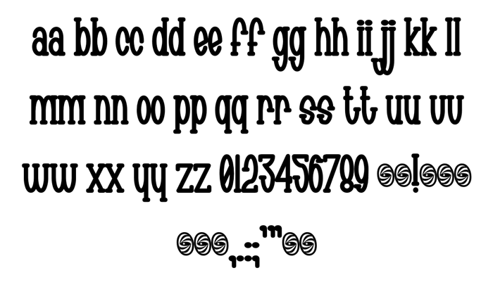 Chachie Font poster